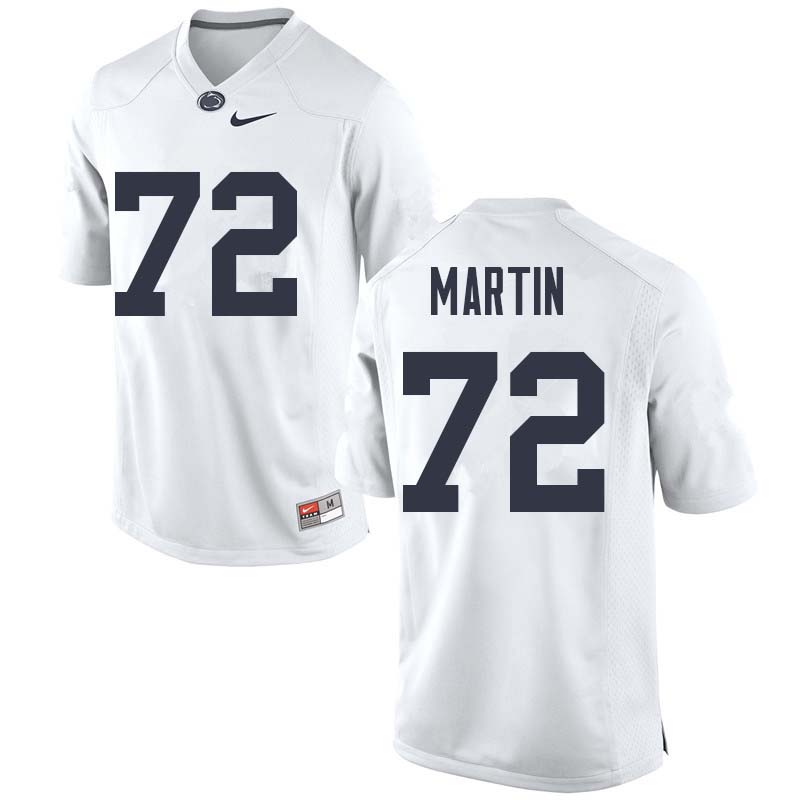 Men #72 Robbie Martin Penn State Nittany Lions College Football Jerseys Sale-White